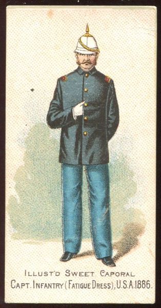 29 Capt Infantry Fatigue Dress USA 1886